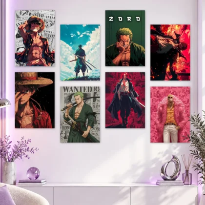 One Piece Characters Set Posters