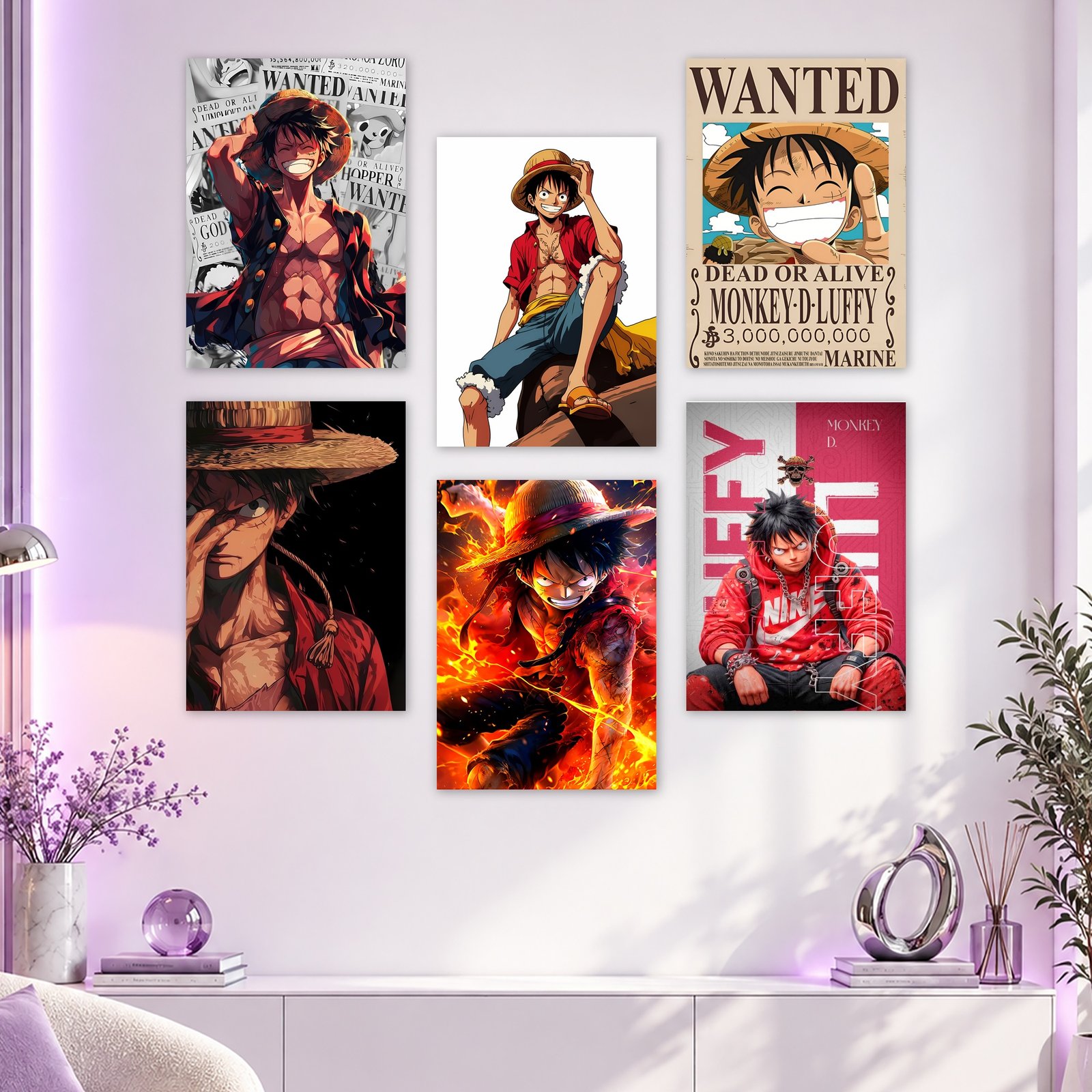 Monkey D. Luffy Set Posters