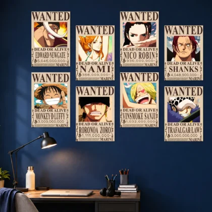 One Piece Wanted Set Posters