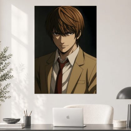 Light Yagami Kira Smirk Aesthetic Poster