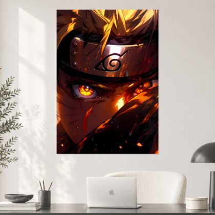 Naruto Uzumaki Kurama Mode Awakening Aesthetic Poster