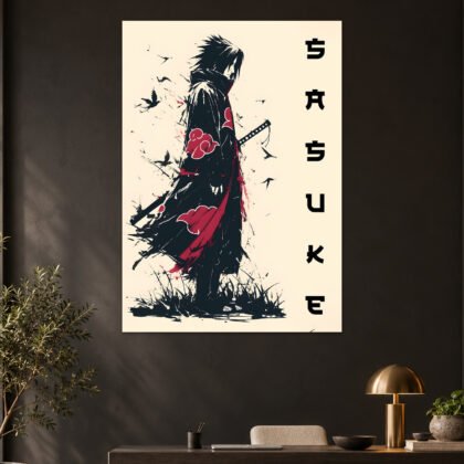 Sasuke Uchiha Akatsuki Rogue Aesthetic Poster