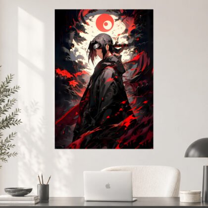 Itachi Uchiha "Crow & Sharingan" Aesthetic Poster