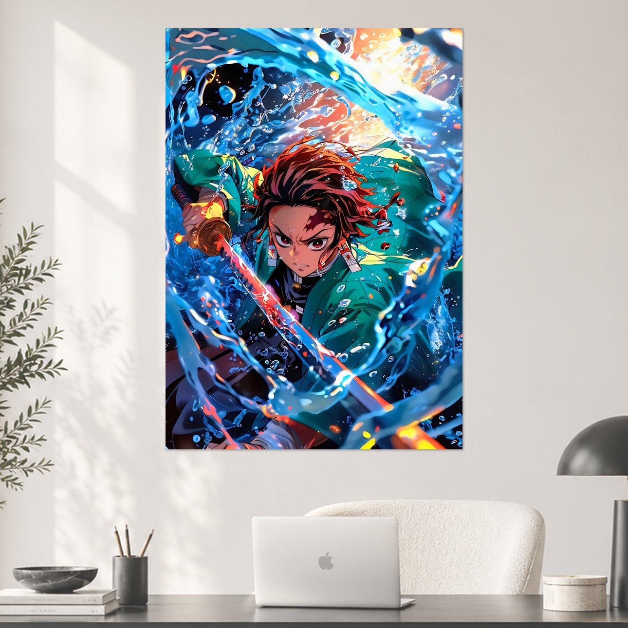 Tanjiro Kamado Water Breathing Demon Slayer Anime Poster