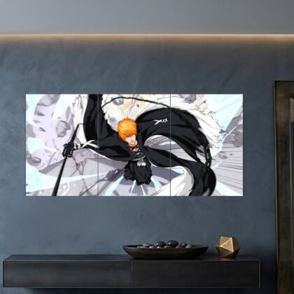 Ichigo Kurosaki Bankai Action Split Poster