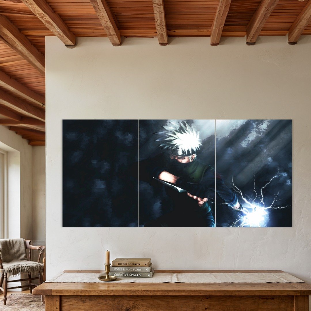 Satoru Gojo Blue Energy Split Poster