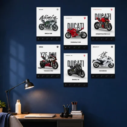 Superbike Brands Set Posters