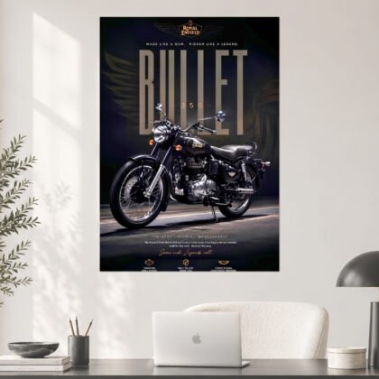 Royal Enfield Bullet 350 Timeless Classic Bike Poster