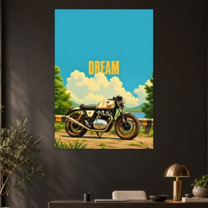 Royal Enfield Continental GT 650 Dream Ride Bike Poster