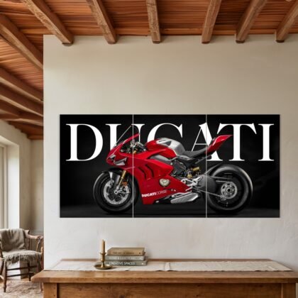 Ducati Corse Red Superbike Split Poster
