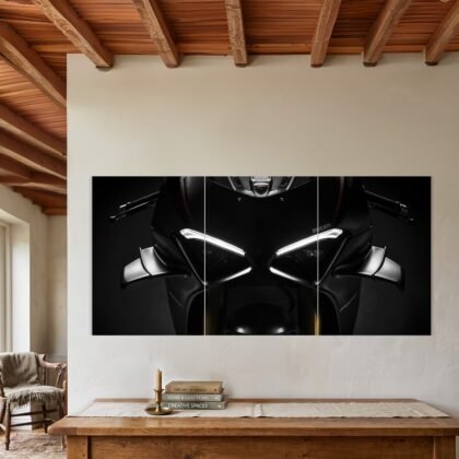 Ducati Panigale Dark Headlight Split Poster