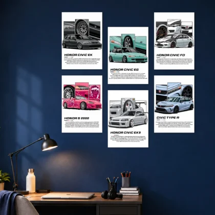 Honda Cars Set Posters