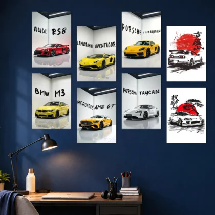 Street Performance Cars Set Posters