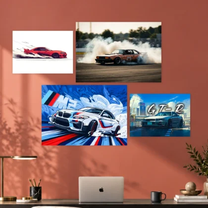 Drift Cars Layout Posters