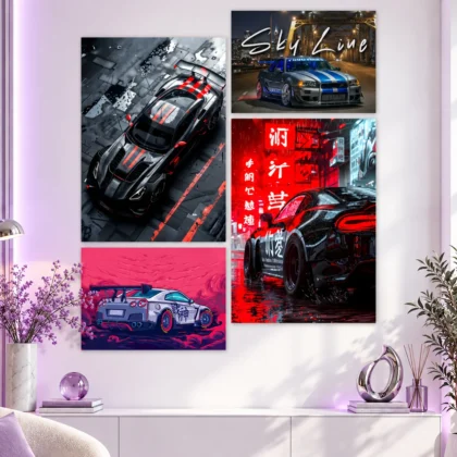 Racing Cars Layout Posters