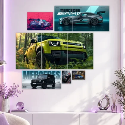 Mercedes and Off-Road Cars Layout Posters