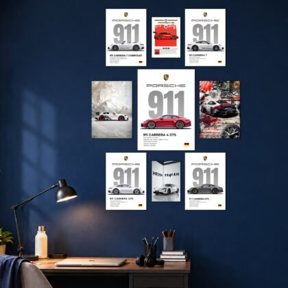 Porsche 911 Collection Layout Posters