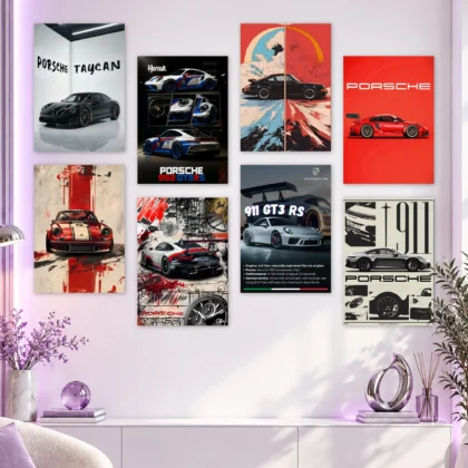 Porsche Racing Set Posters