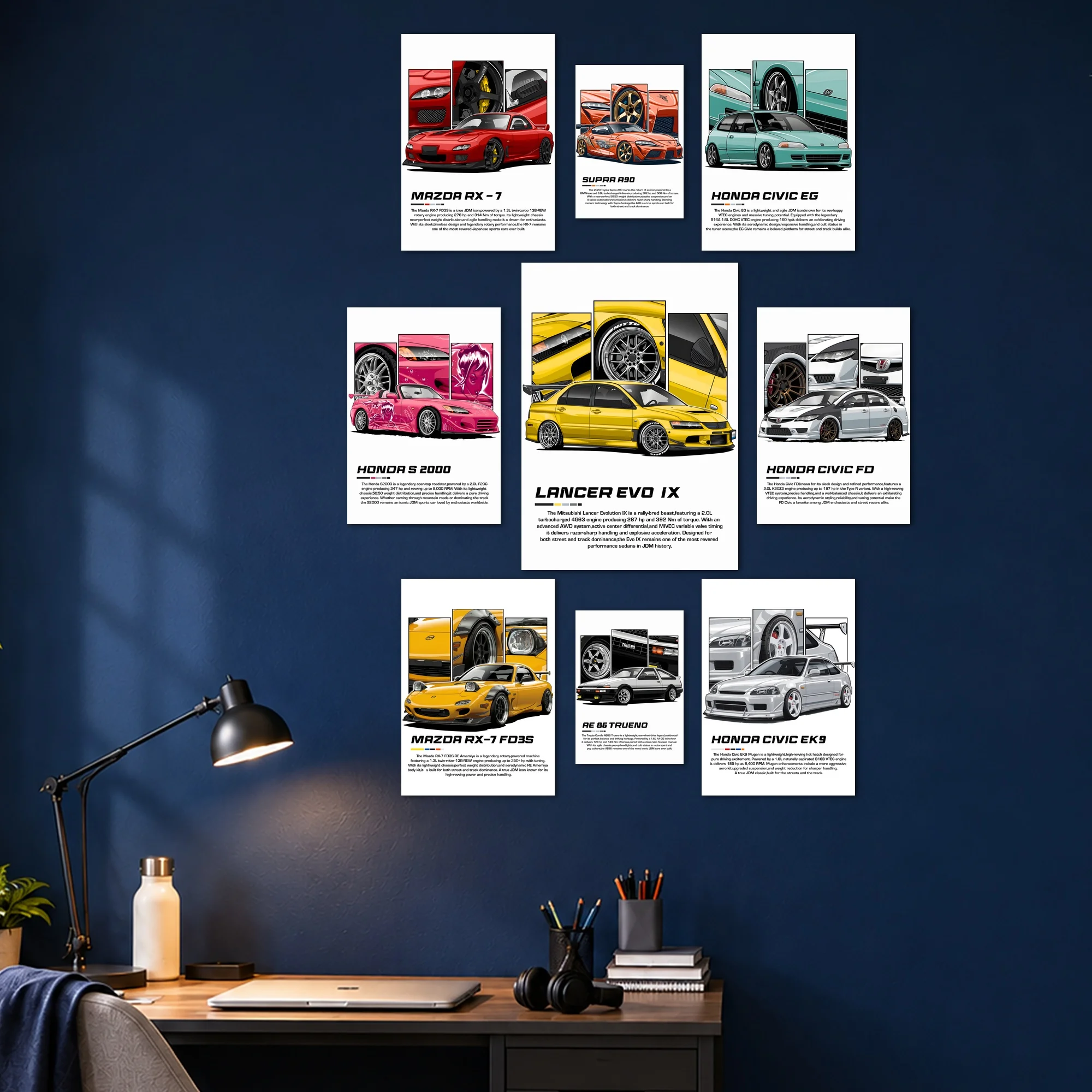 JDM Legends Layout Posters