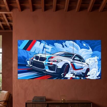 BMW M2 Motorsport Illustration Split Poster