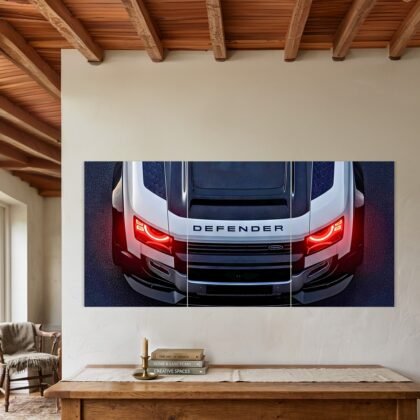 Land Rover Defender Rear Light Split Poster
