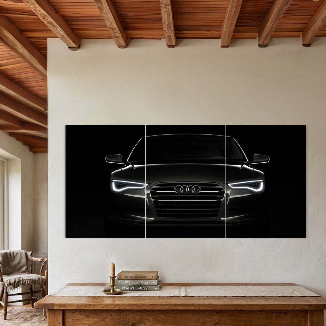 Audi Dark Silhouette Split Poster