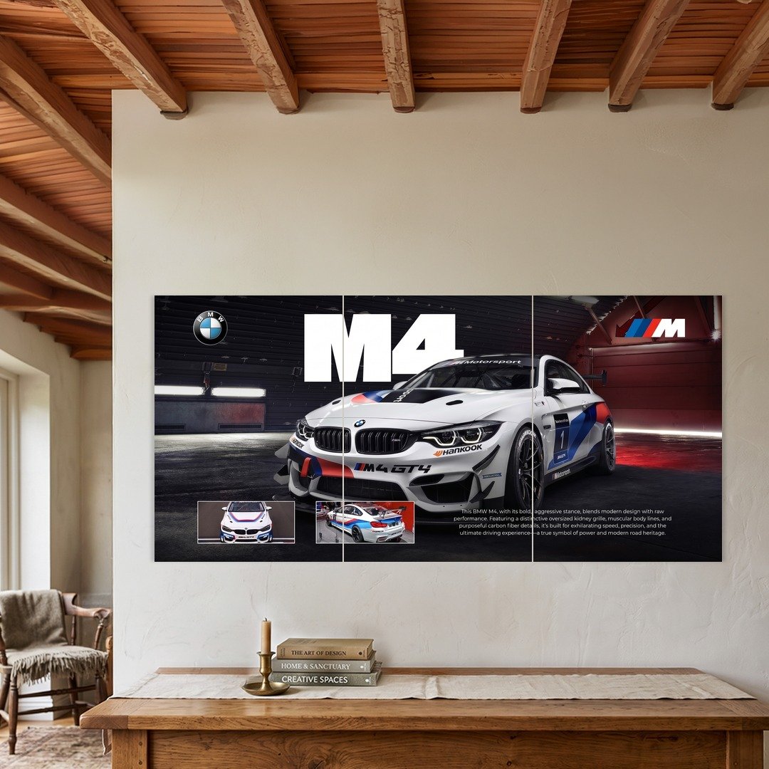 BMW M4 Motorsport Spec Split Poster