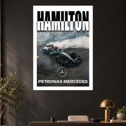 Mercedes AMG F1 Track Drift Aesthetic Poster