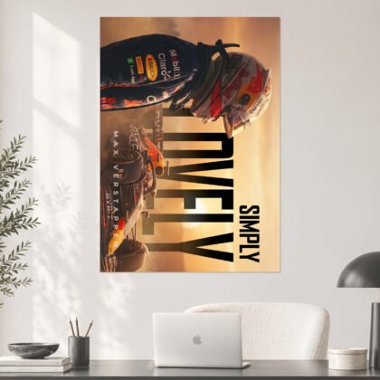 Max Verstappen "Simply Lovely" Red Bull Aesthetic Poster