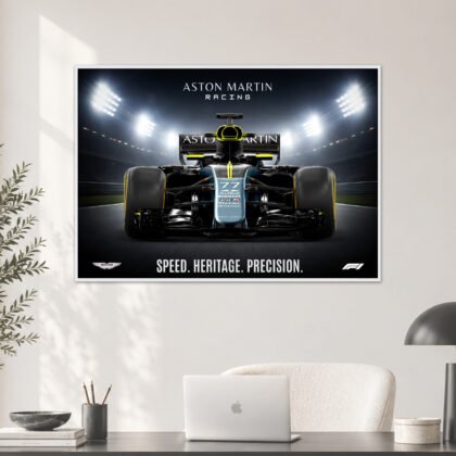 Aston Martin Racing Speed Heritage Precision F1 Poster