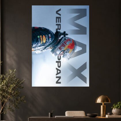 Max Verstappen Helmet Aesthetic Poster