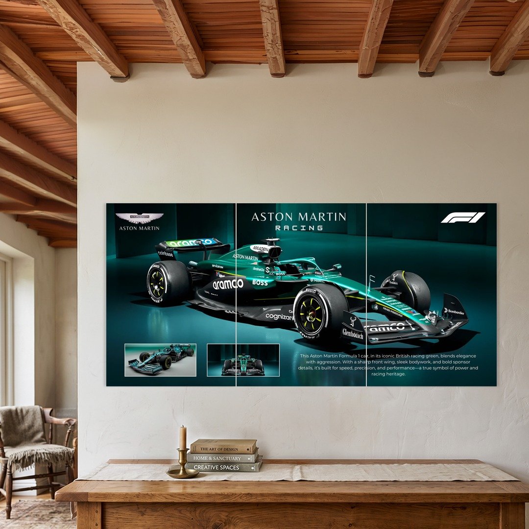 Aston Martin Aramco F1 Split Poster