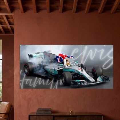 Lewis Hamilton Mercedes F1 Legacy Split Poster