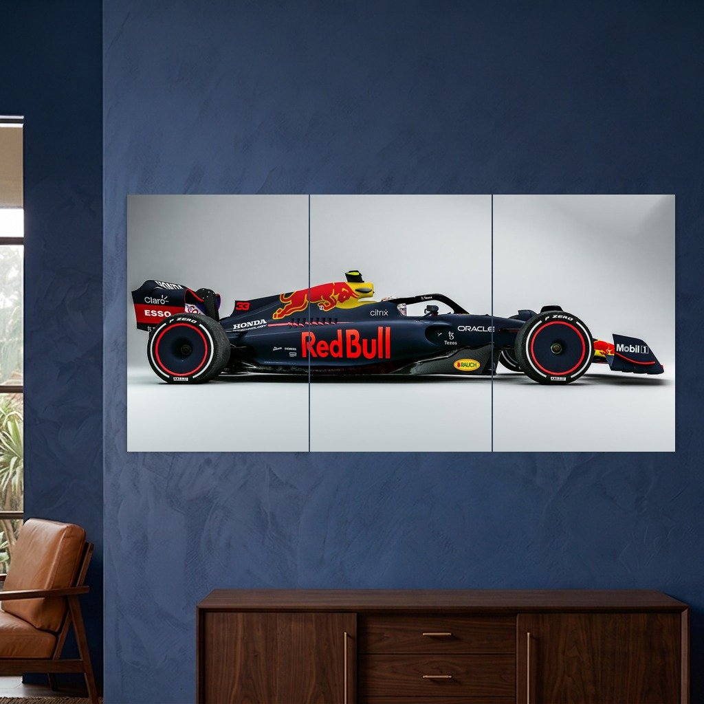 Red Bull Racing Side Profile F1 Split Poster