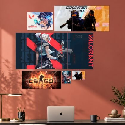 Valorant and Counter-Strike Layout Posters