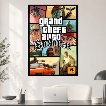 Grand Theft Auto San Andreas Legend Aesthetic Poster