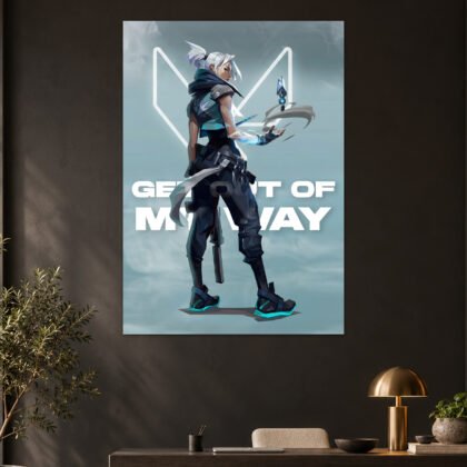 Valorant Jett "Get Out Of My Way" Aesthetic Poster