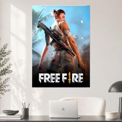 Free Fire Kelly Battle Ready Aesthetic Poster