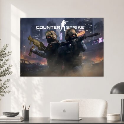 Counter-Strike Global Offensive Urban Combat Aesthetic Poster