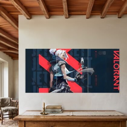 Valorant Jett Agent Split Poster