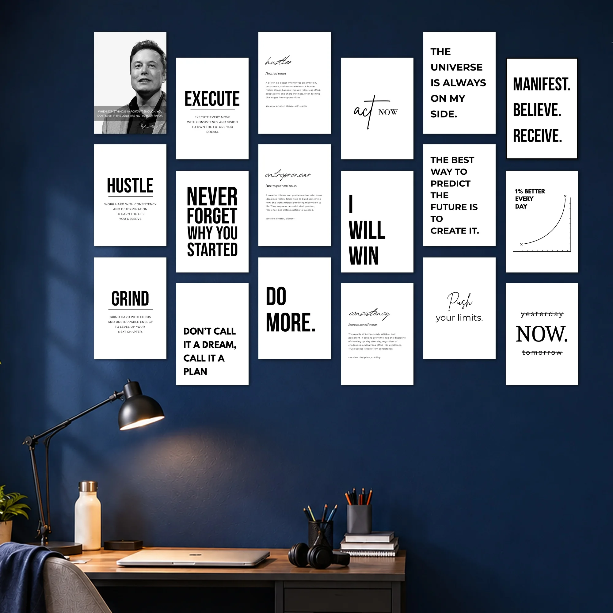 Hustle and Success Gallery Set Posters