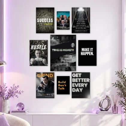 Business Success Set Layout Posters