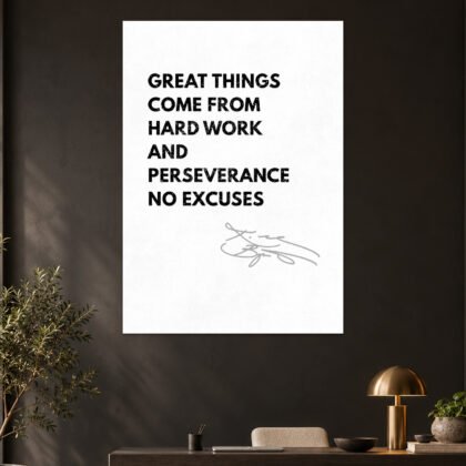 Kobe Bryant Mamba Mentality Quote Poster