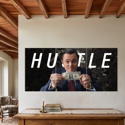 The Wolf of Wall Street Hustle Split Poster