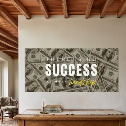 There Is No Success Without Hardship Split Poster