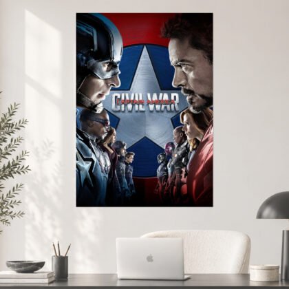 Captain America Civil War Face Off Hollywood Poster