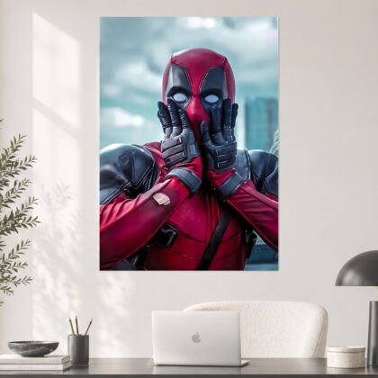 Deadpool Sarcastic Surprise Aesthetic Poster