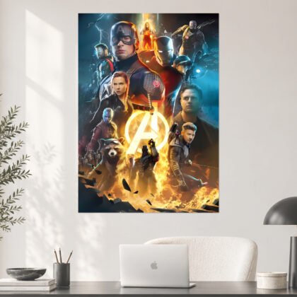 Avengers Endgame Cinematic Heroes Aesthetic Poster