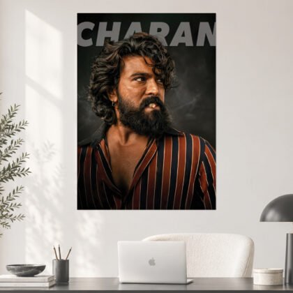 Ram Charan Bold Rugged Look Aesthetic Poster