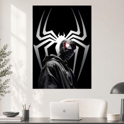Miles Morales Black Spider-Verse Poster